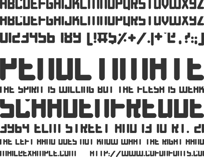 Roundish font preview