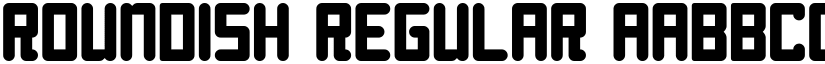 Roundish Regular font