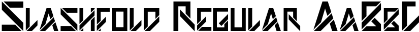 Slashfold Regular font