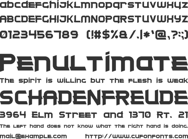 Clear Metal 7 font preview