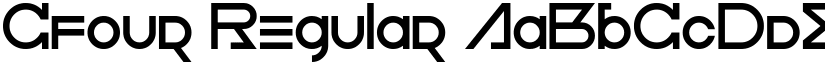 Cfour Regular font