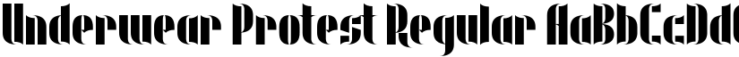 Underwear Protest Regular font