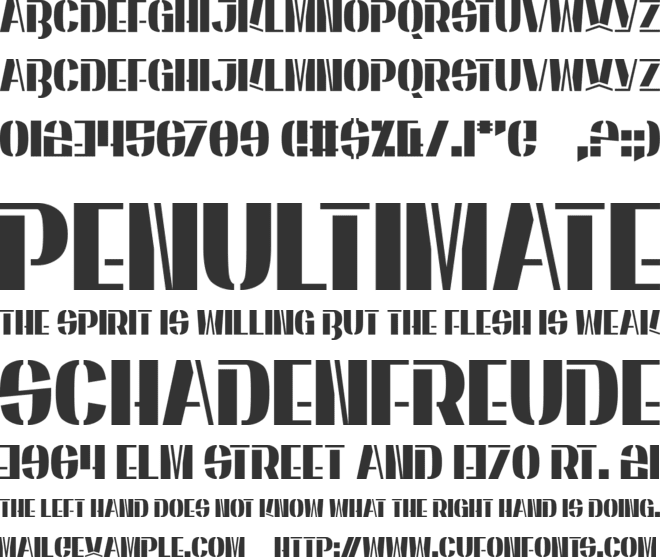 Energetic Star font preview