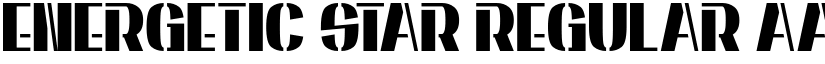 Energetic Star Regular font