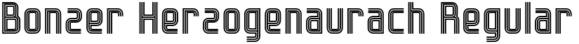 Bonzer Herzogenaurach Regular font