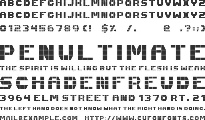 Fast Money font preview
