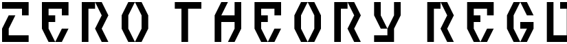 Zero Theory font download