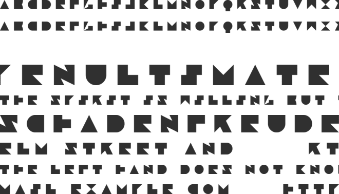 Jamstone font preview