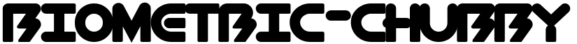 BioMetric-Chubby Regular font