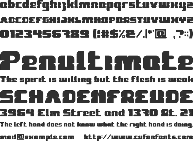 FOREST JUMP font preview
