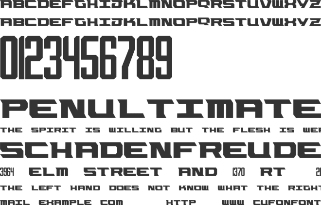 OKC FONT font preview
