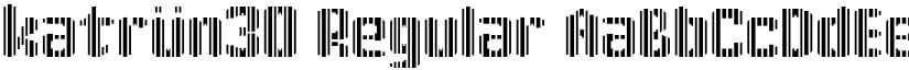 katrün30 Regular font