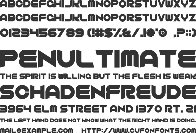 Comfortably Dumb font preview
