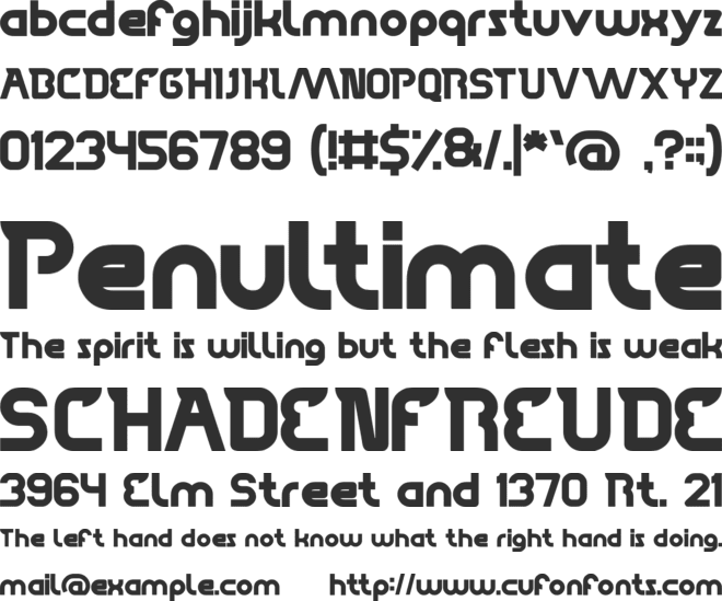 High Flagship font preview