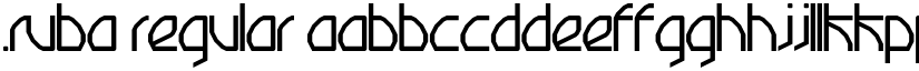 .Ruba Regular font