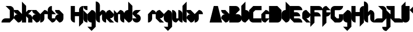 Jakarta Highends font download