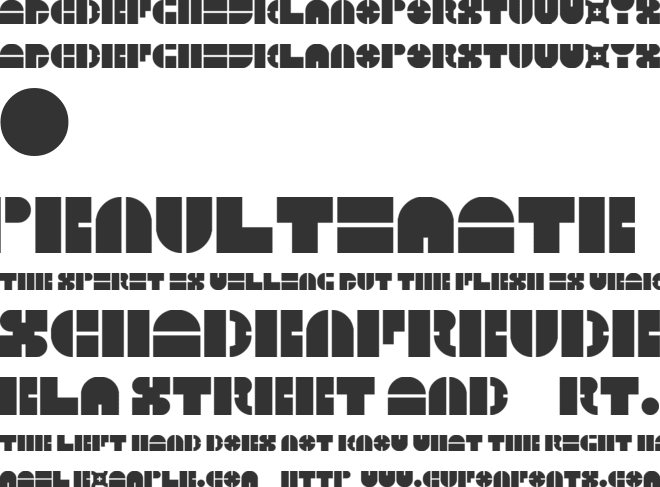 5Megabam font preview