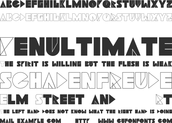 Navia Type font preview