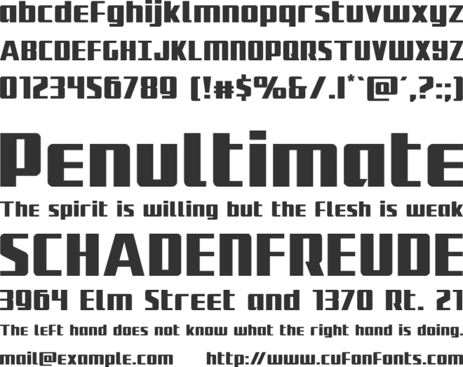 Subadai Baan font preview