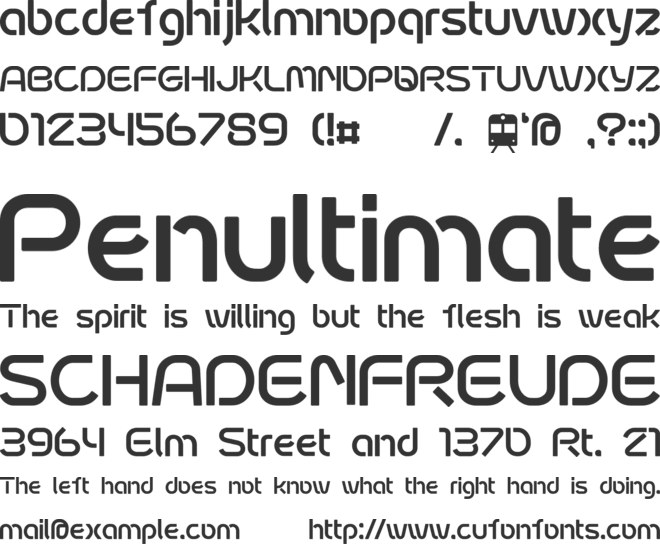 fontopoSUBWAY font preview