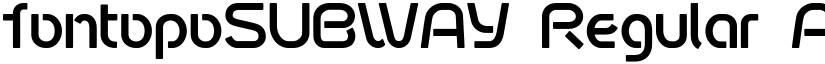fontopoSUBWAY Regular font