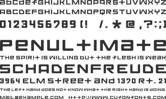 FontopoSOLID font preview