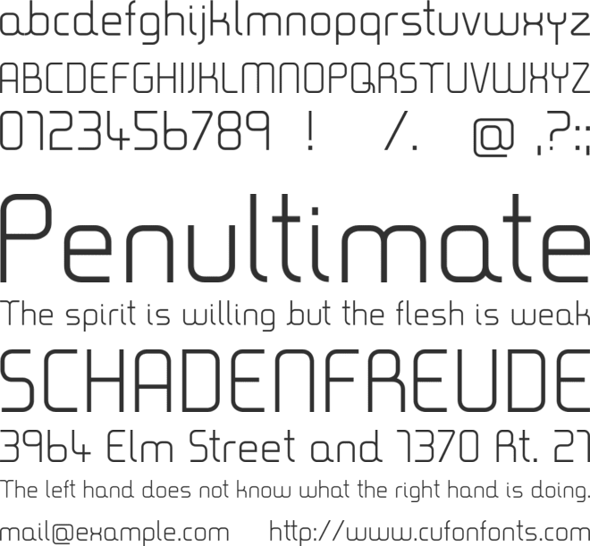 Timea font preview