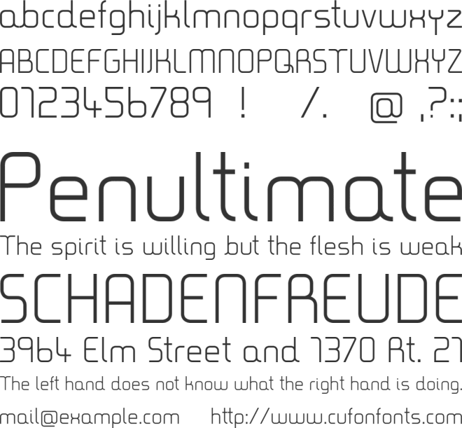 Timea font preview