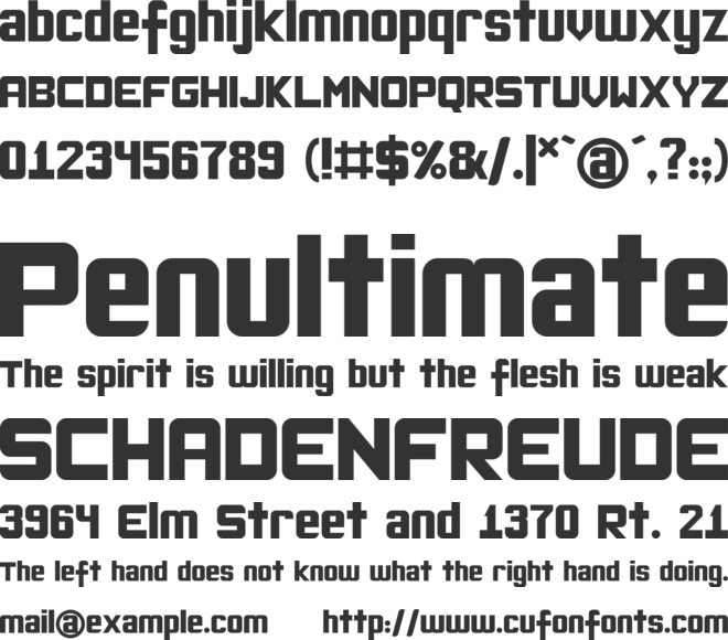 Okula Hayir Soft font preview