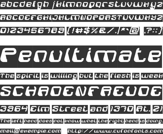 Electro Magnet font preview