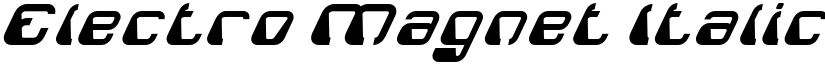 Electro Magnet Italic font