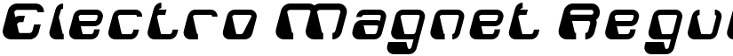 Electro Magnet Regular font