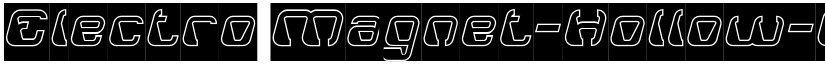 Electro Magnet-Hollow-Inverse Regular font