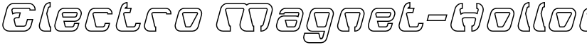 Electro Magnet-Hollow Regular font