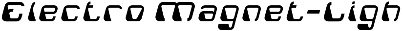 Electro Magnet-Light Regular font