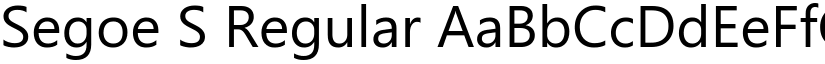 Segoe S font download