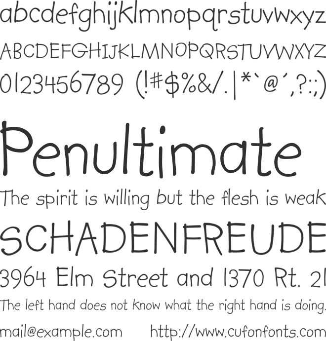 Kidprint MT Pro font preview