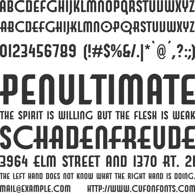 Tw Cen Poster MT Std font preview