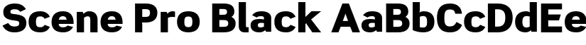 Scene Pro Black font