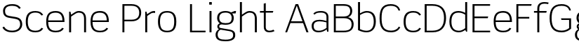 Scene Pro Light font