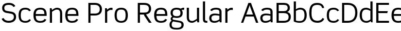 Scene Pro Regular font