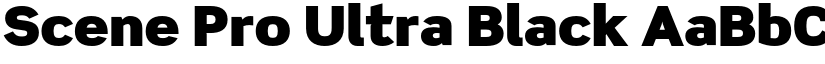 Scene Pro Ultra Black font