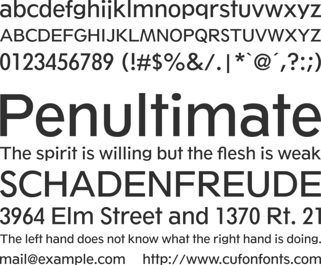 Tw Cen Classified MT Std font preview
