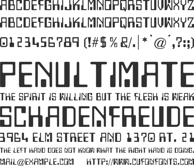 AT Computer Std font preview