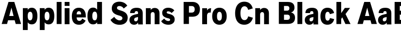 Applied Sans Pro Cn Black font