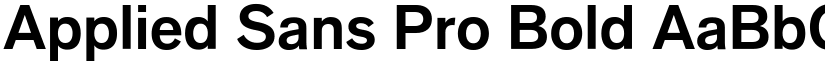 Applied Sans Pro Bold font