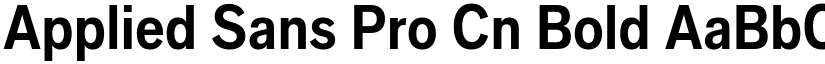 Applied Sans Pro Cn Bold font