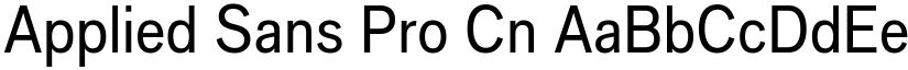 Applied Sans Pro Cn font