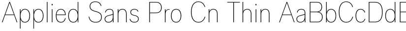 Applied Sans Pro Cn Thin font