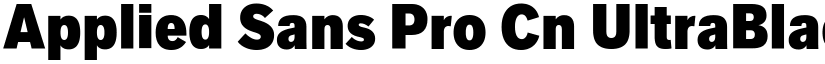 Applied Sans Pro Cn UltraBlack font